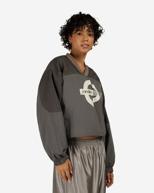 Brooklyn Woven Long-Sleeve Graphic Pullover