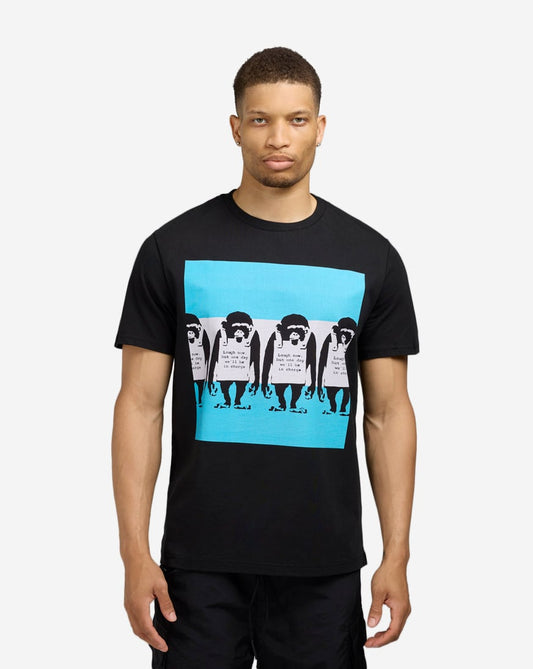 Banksy Chimp Lineup Tee