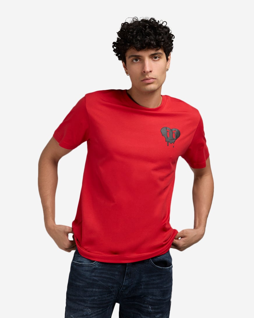 Smiley Heart Drip Tee