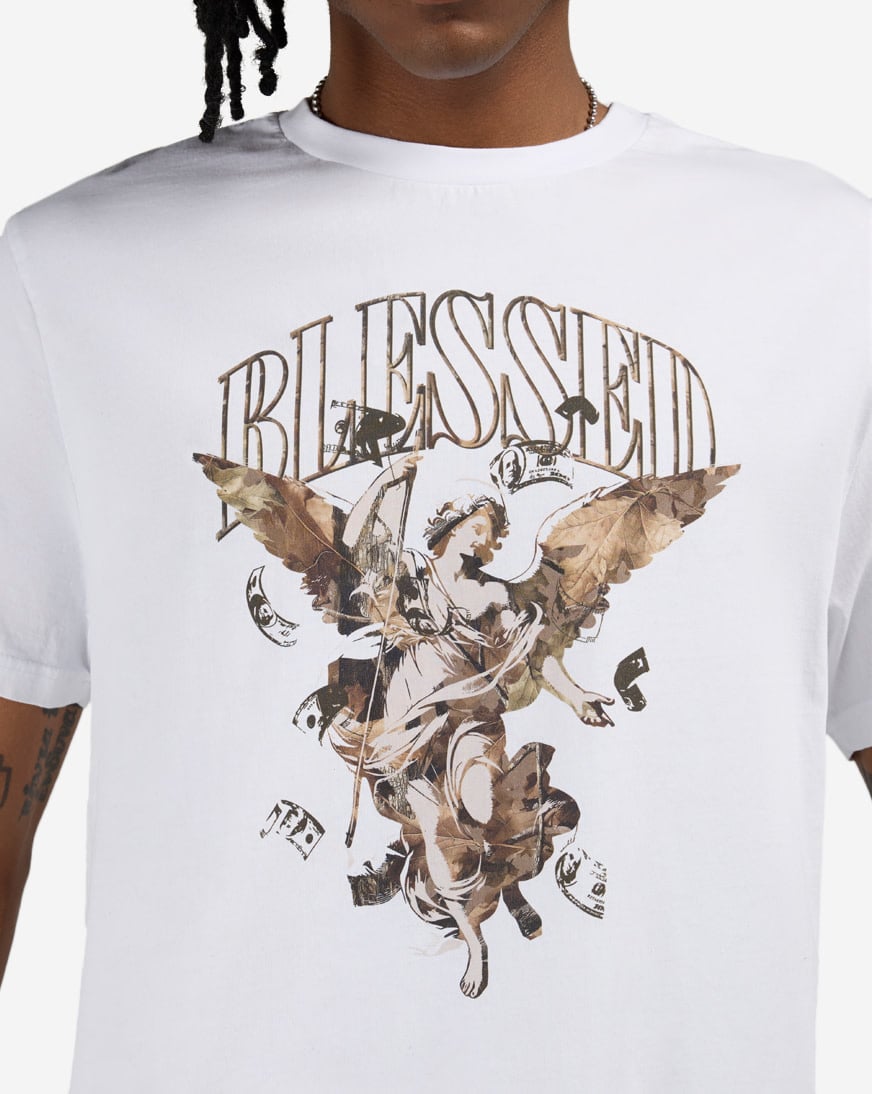 Camo Blessed Angel Tee