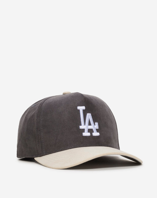 Los Angeles Dodgers Pro Pinch Suede Two Tone Snapback Hat