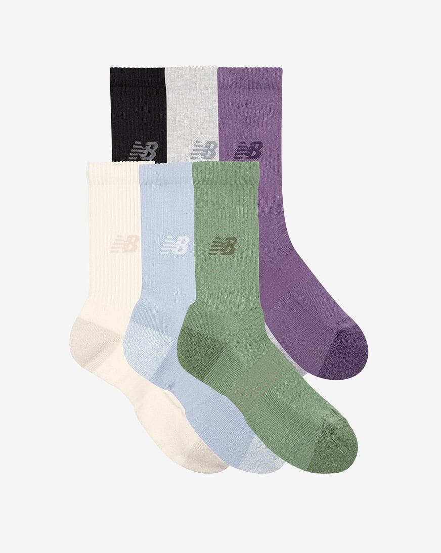 Active Crew Socks 6 Pack