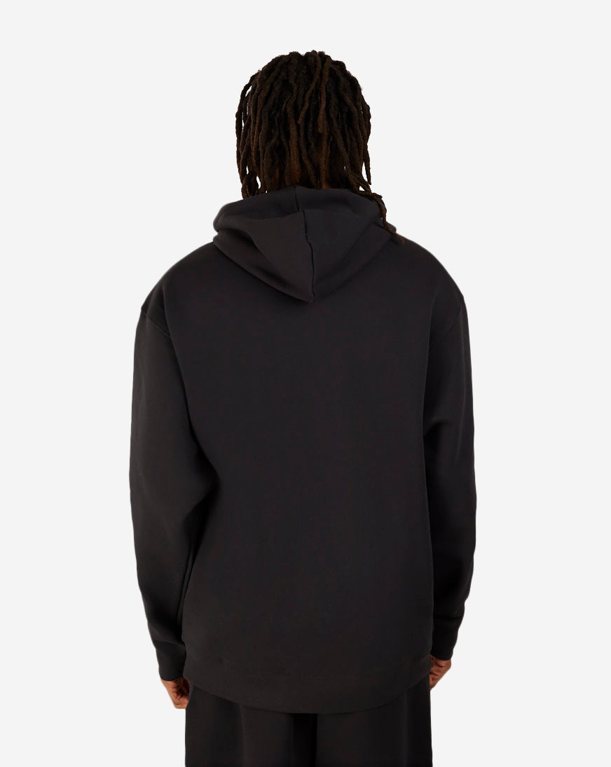 Brushed Back Small Logo Hoodie