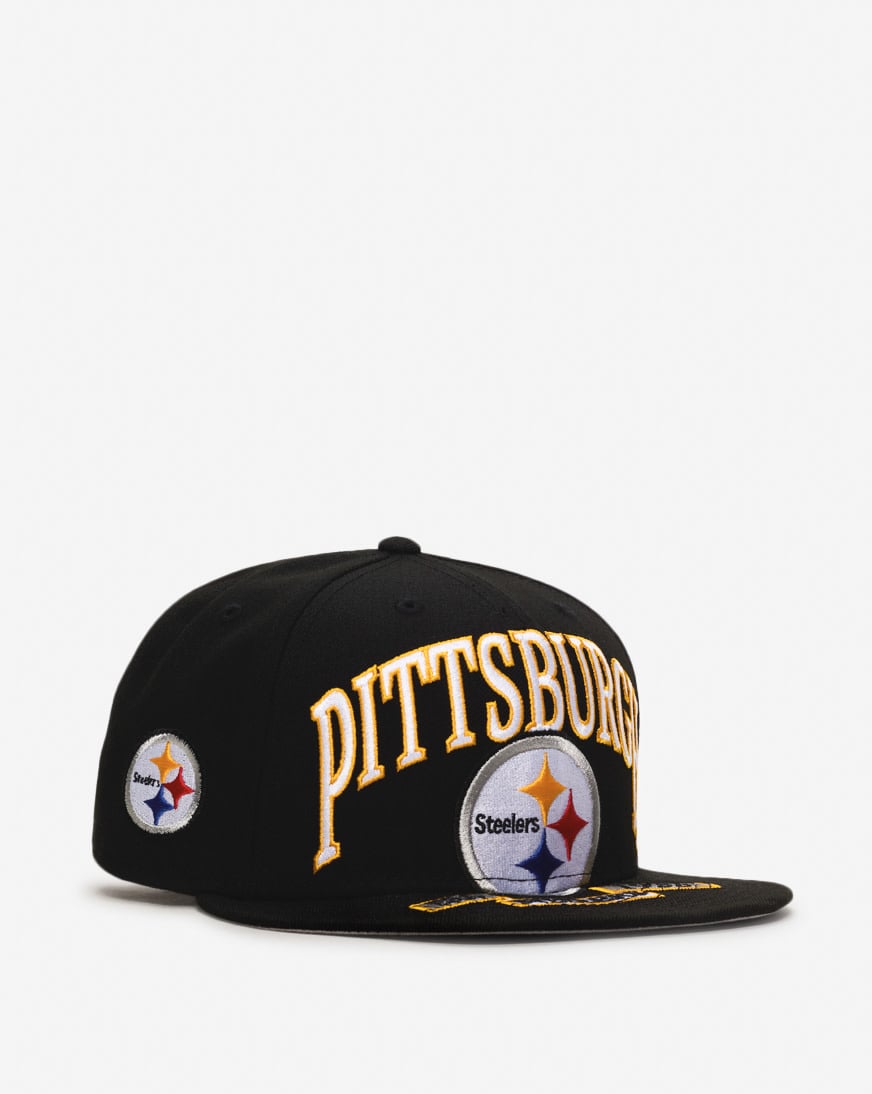 59Fifty Pittsburgh Steelers Oversized Script Fitted Hat