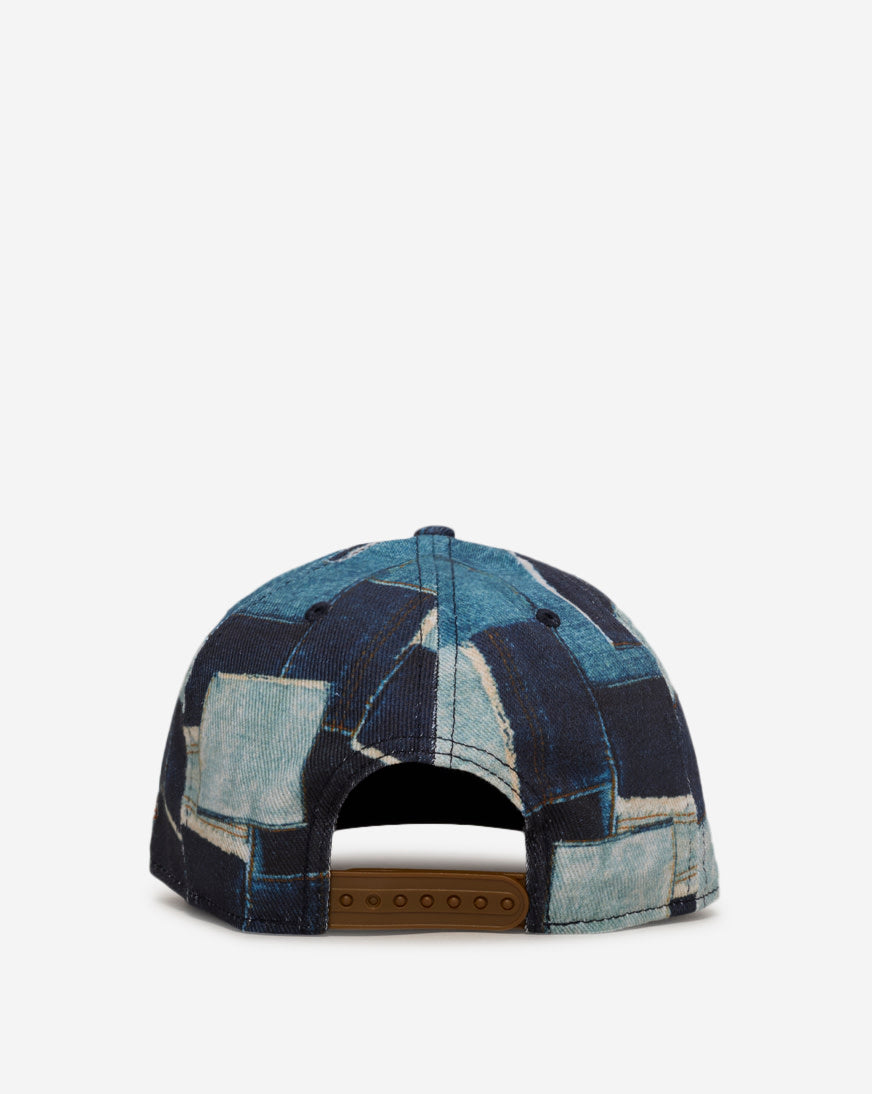 9Fifty Atlanta Braves A-Frame Denim Patchwork Snapback Hat