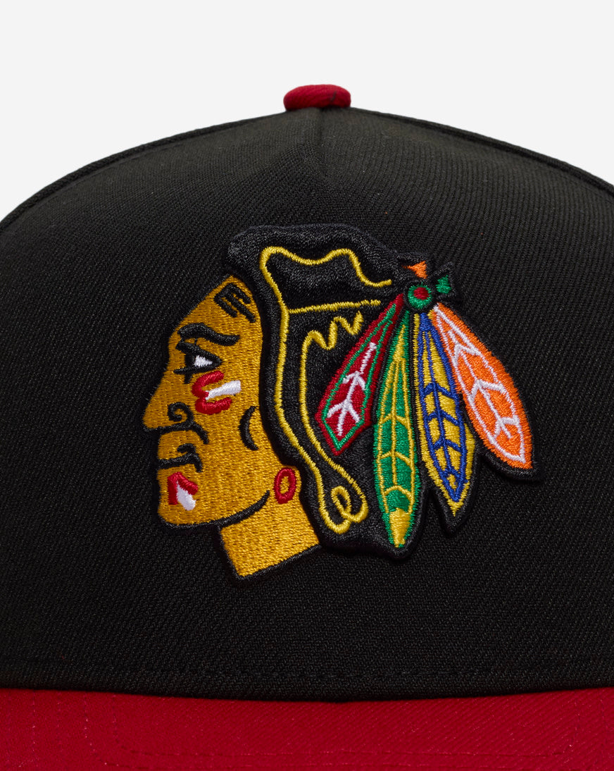 9Fifty Chicago Blackhawks A-Frame Two Toned Snapback Hat
