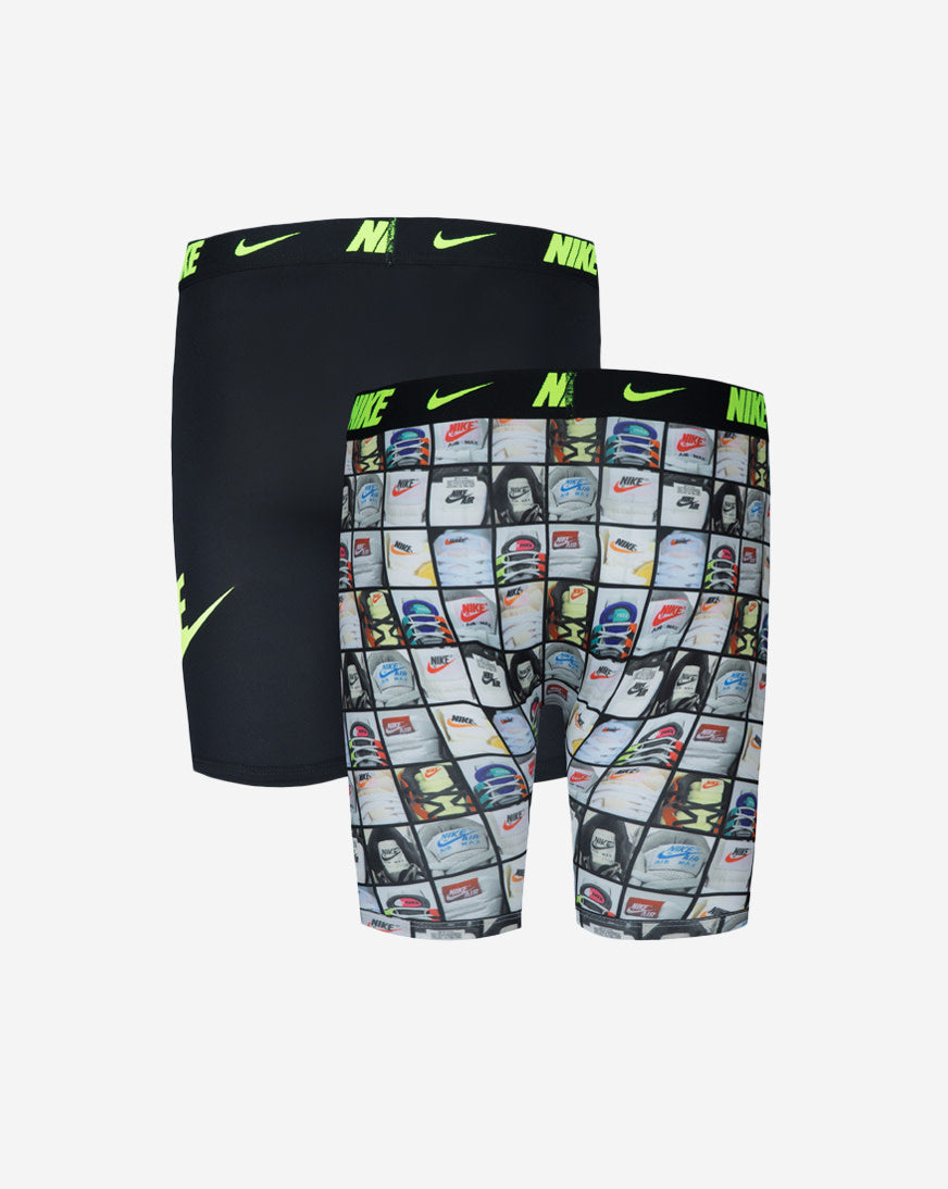 Big Kids' 2PK Printed Long Boxer Briefs