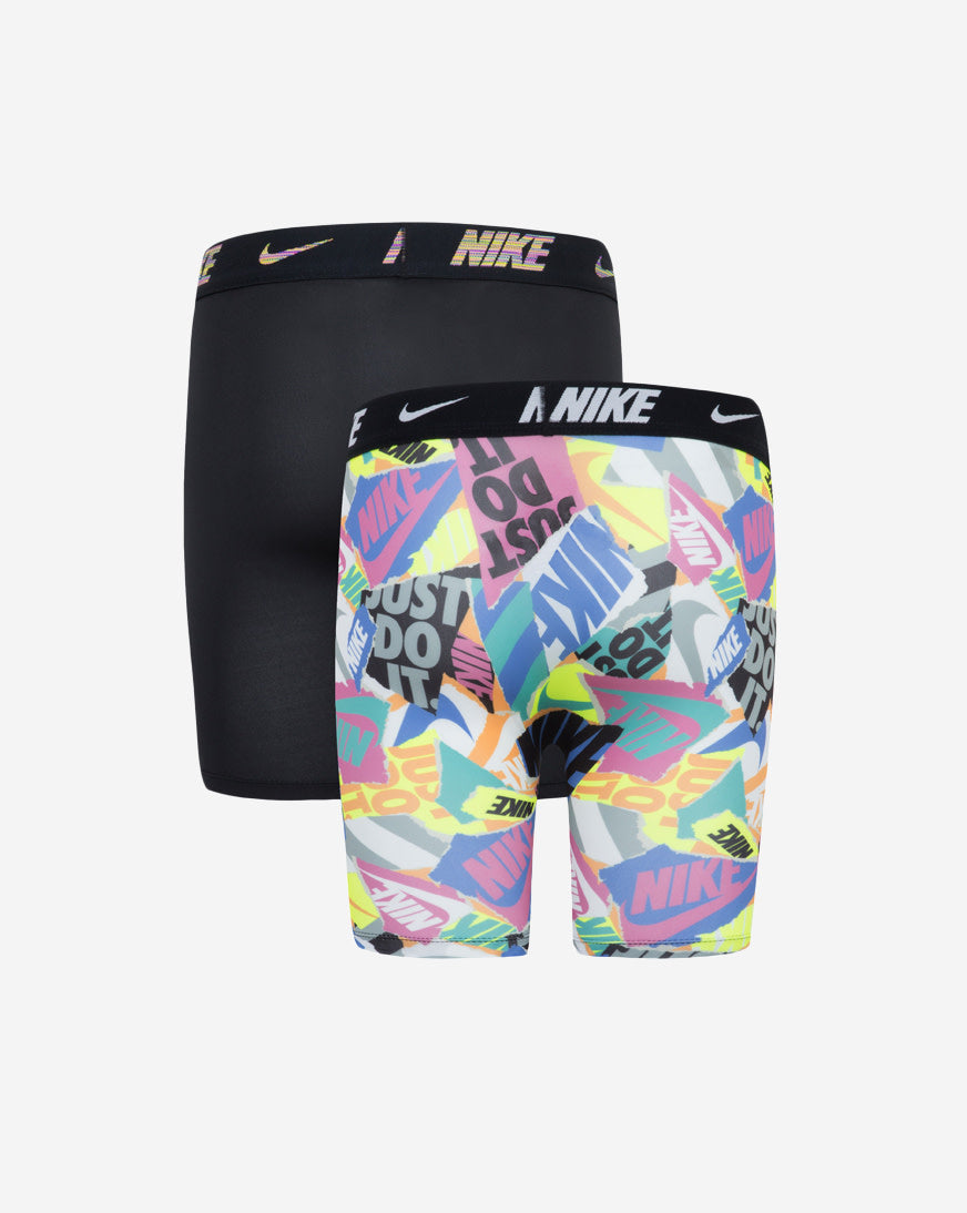 Big Kids' 2PK Printed Long Boxer Briefs