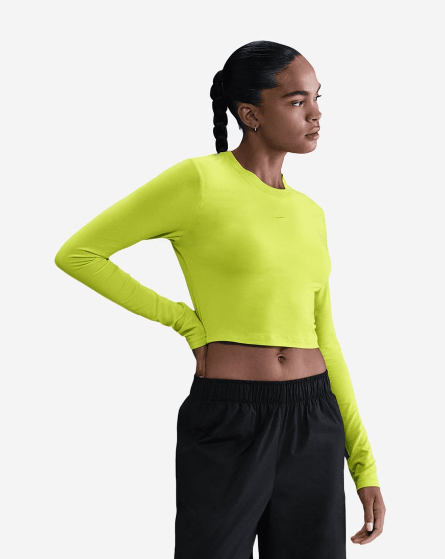 NSW Chill Knit Slim Long-Sleeve Cropped Top
