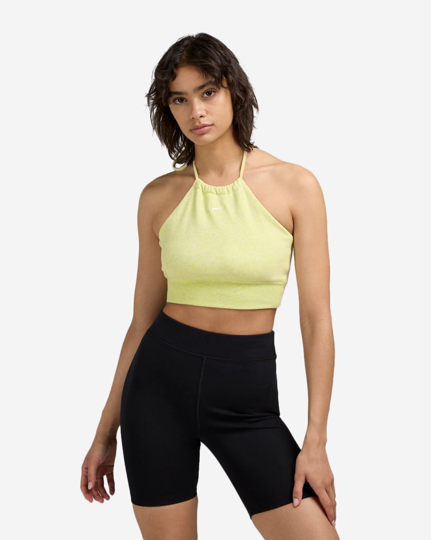 NSW  Chill Terry Slim Cropped French Terry Halter Top