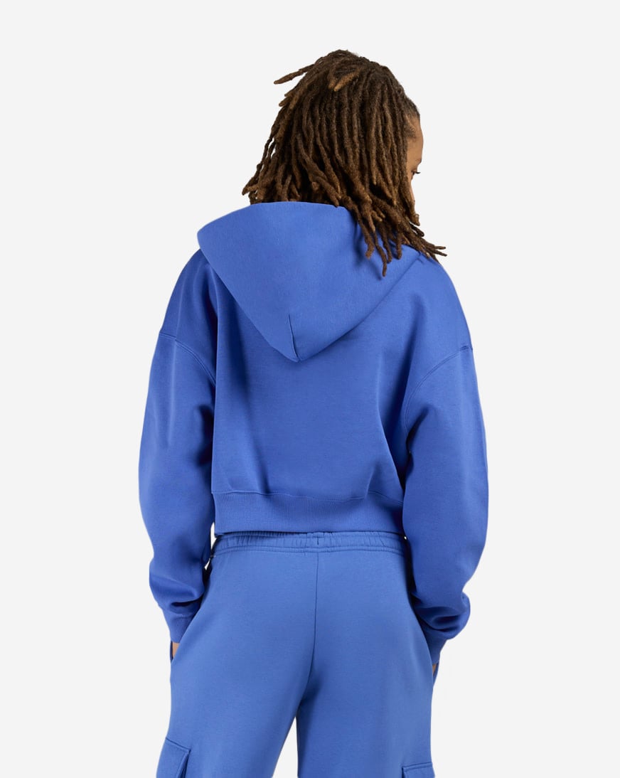 NSW Phoenix Fleece Oversized Cropped Henley Hoodie