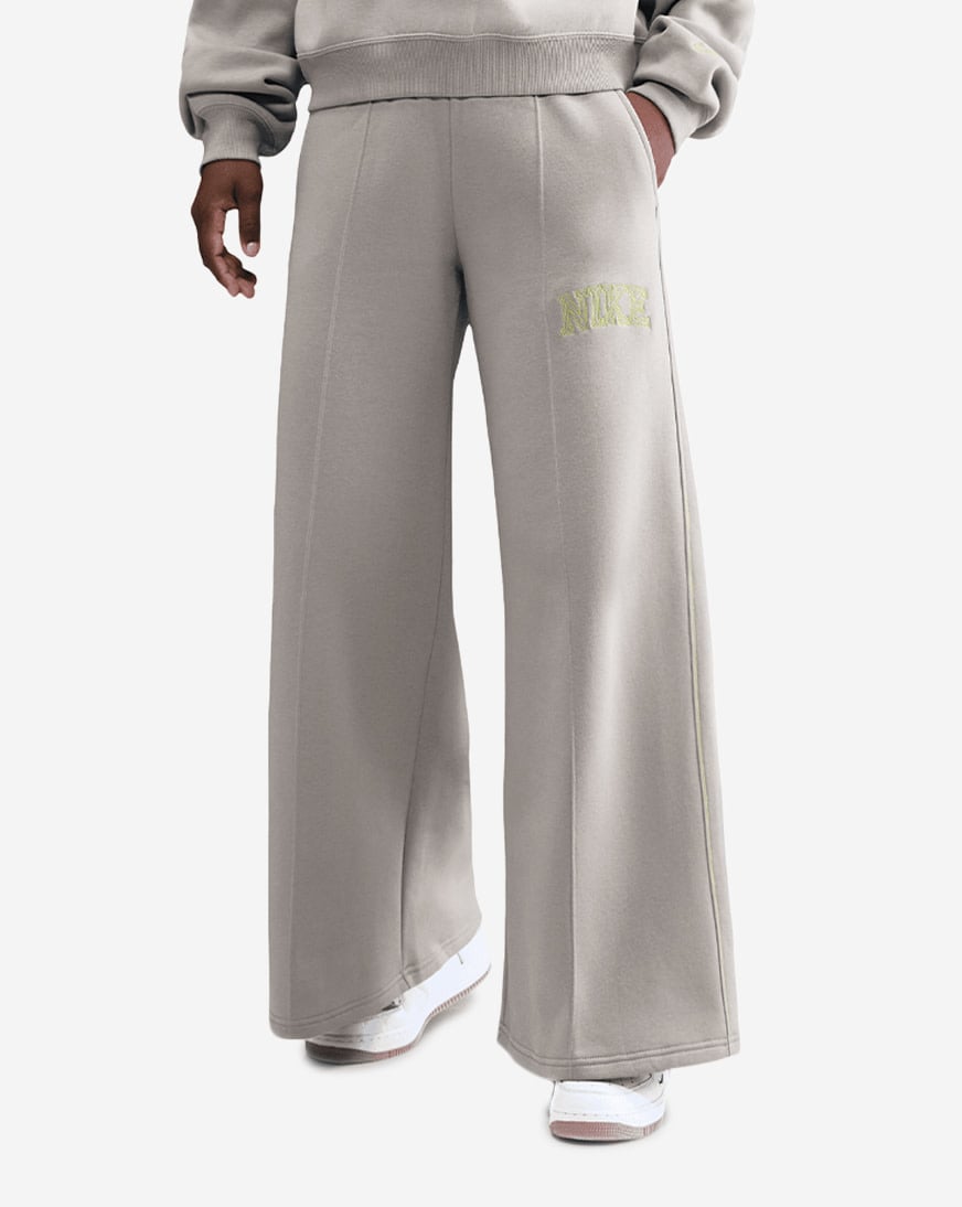 NSW Phoenix Fleece Wide-Leg Contrast Sweatpants