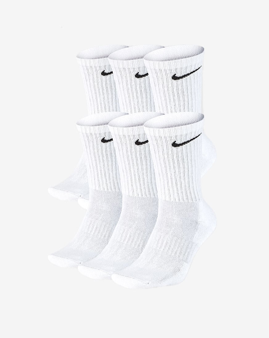 6Pk Everyday Cushioned Training Crew Socks
