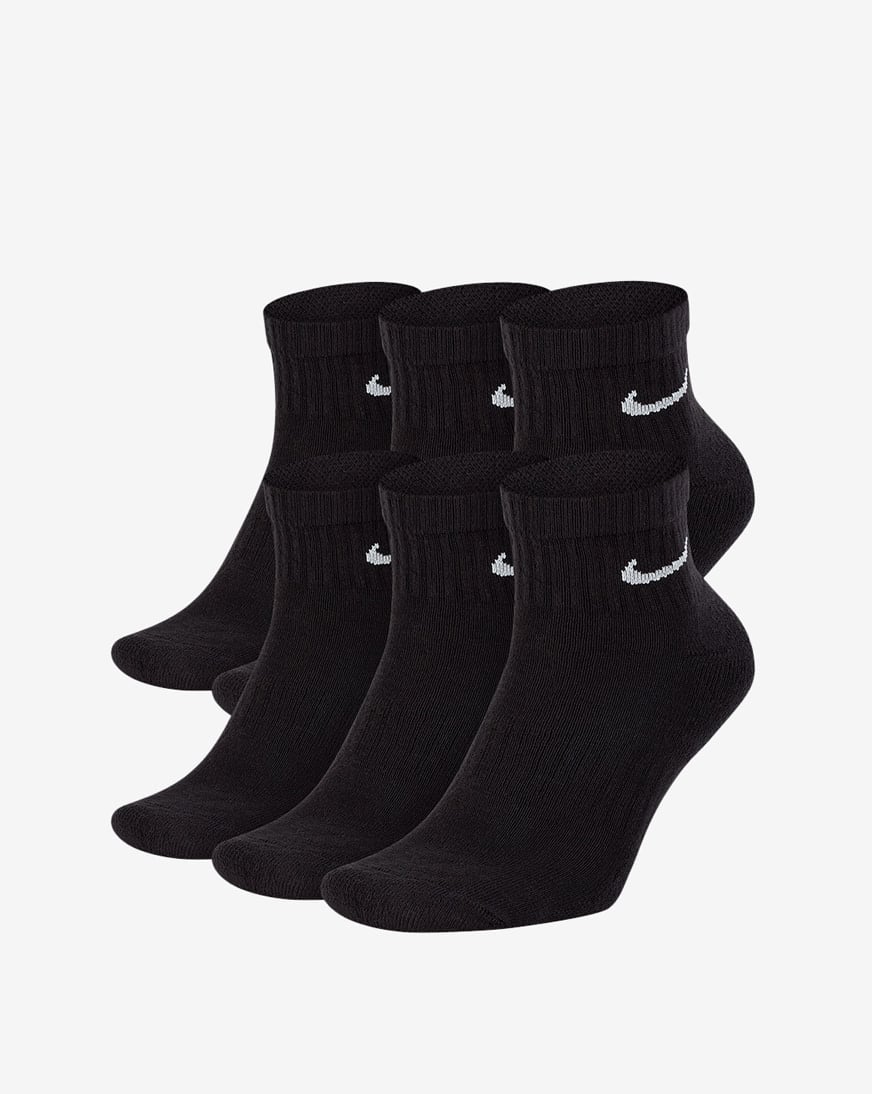 6Pk Everyday Cushioned Training Ankle Socks