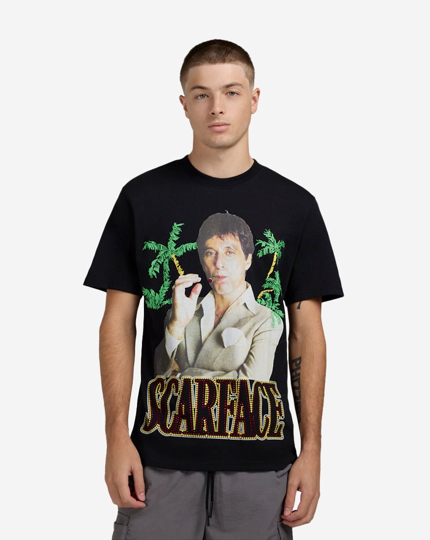 Scarface Cigar Rhinestone Tee