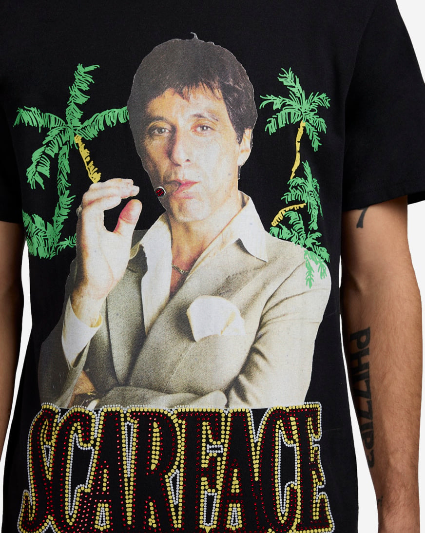 Scarface Cigar Rhinestone Tee