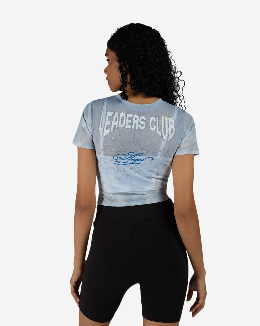 Rhinestone Mesh Tee
