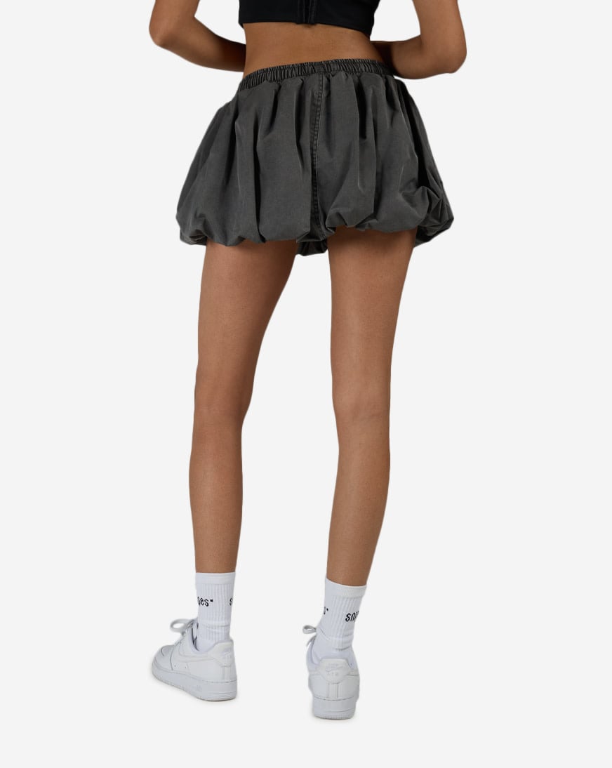 Washed Nylon Bubble Skirt