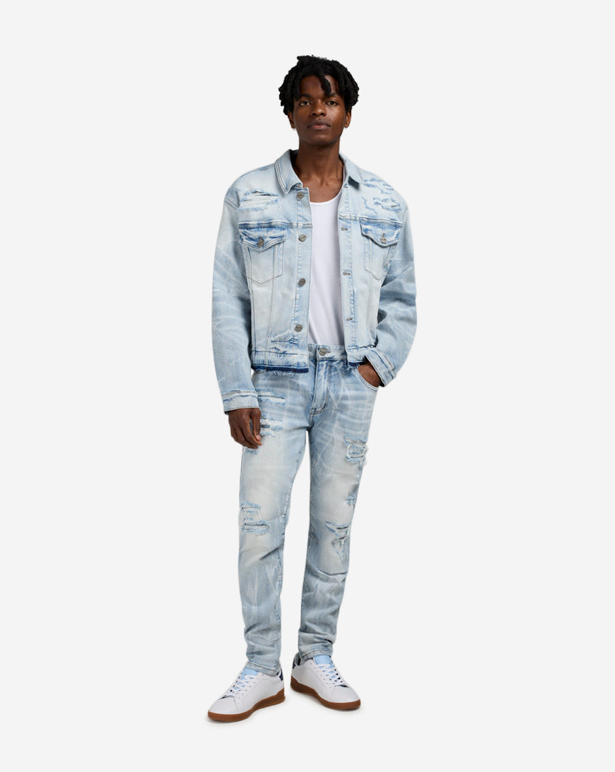 Cropped Basic Denim Jacket