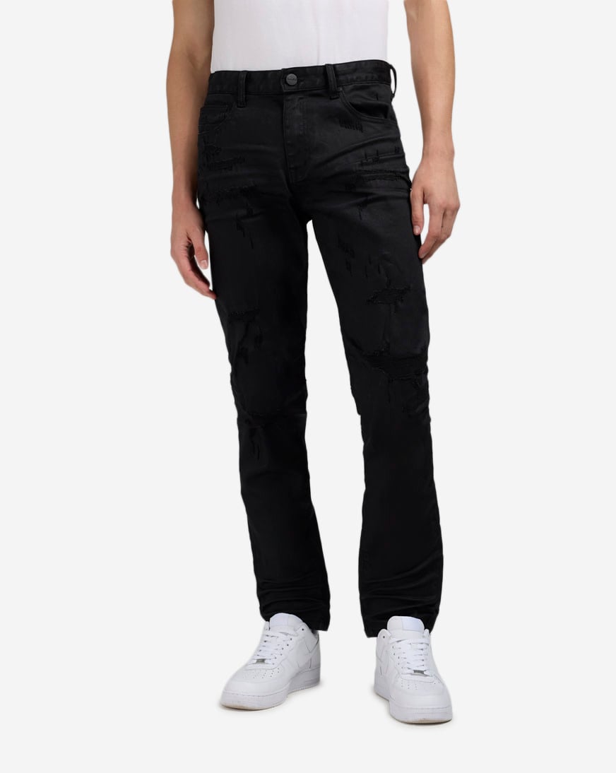 Coated Washed 5Pkt Slim Jeans