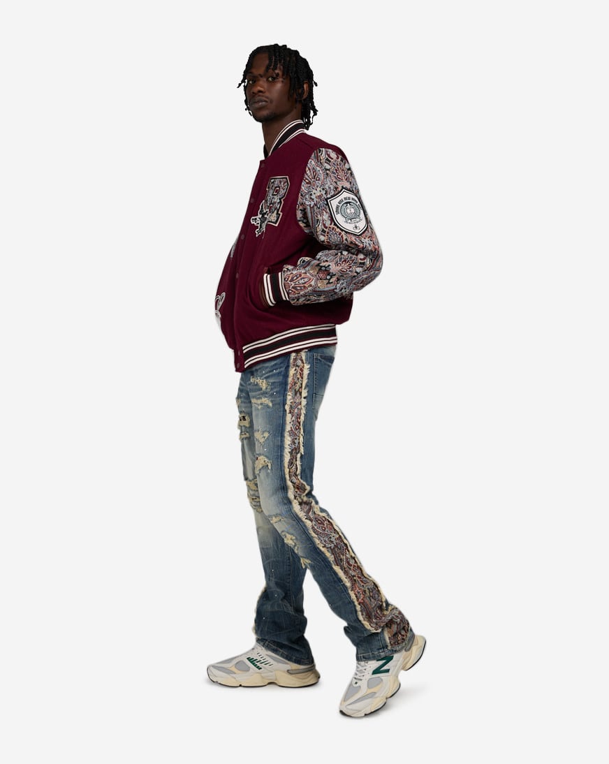 Stacked Tapestry Jean