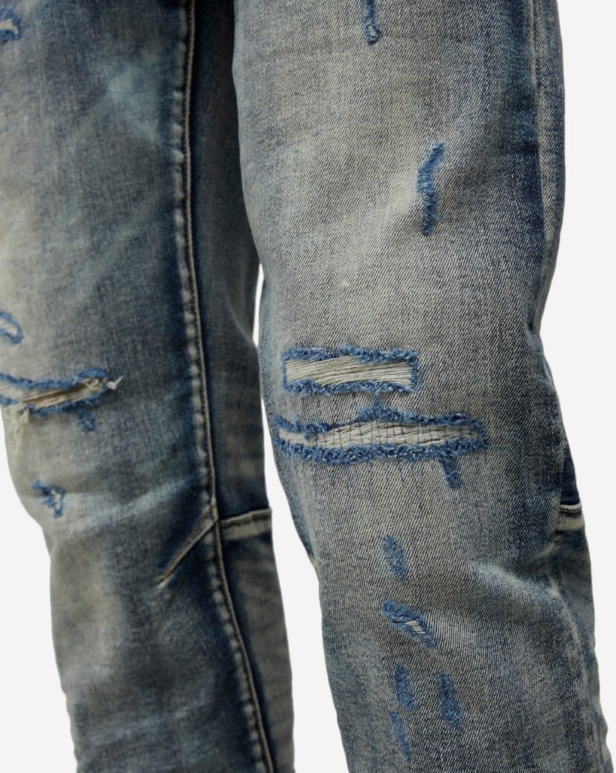 Distressed 5Pkt Basic Slim Jeans