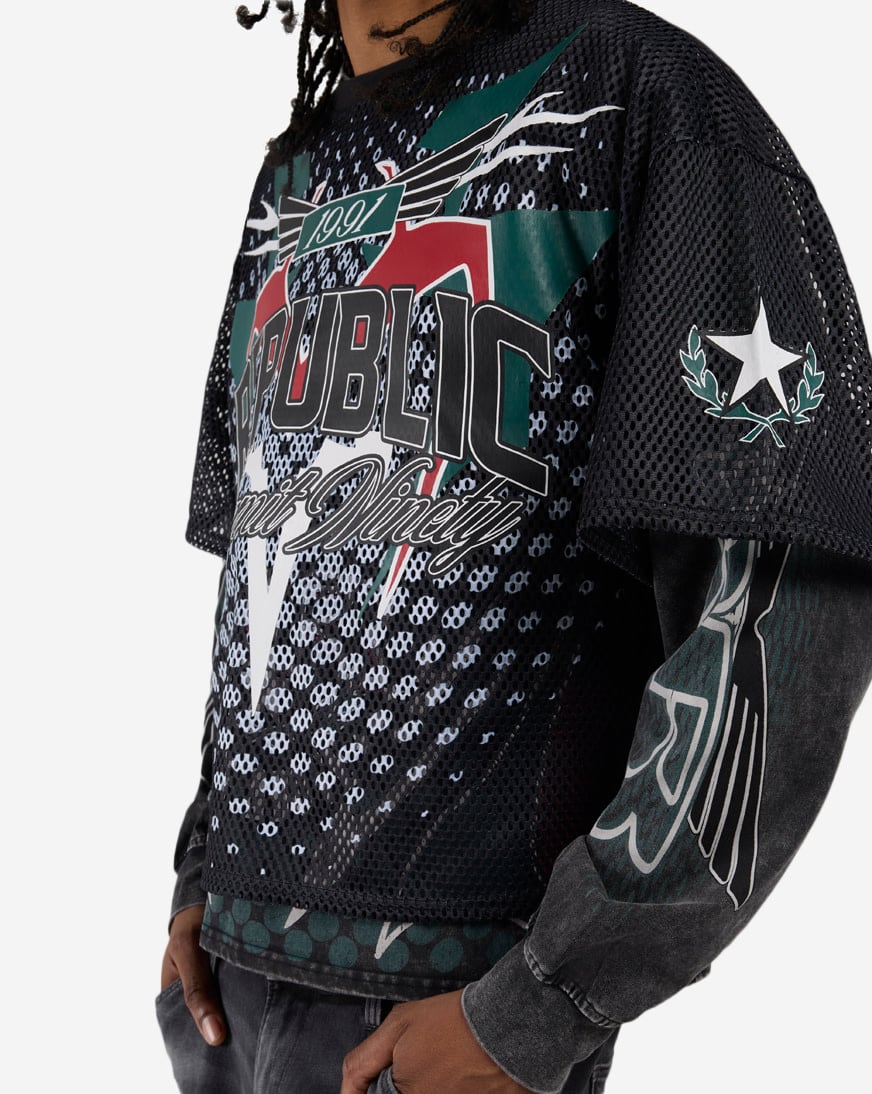 Republic Mesh 2-FER Long Sleeve Tee