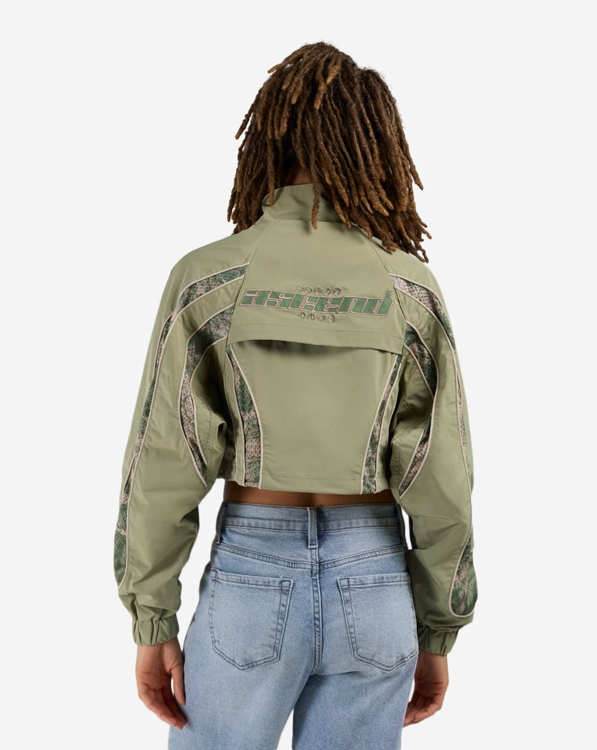 Mesh Insert Woven Track Jacket
