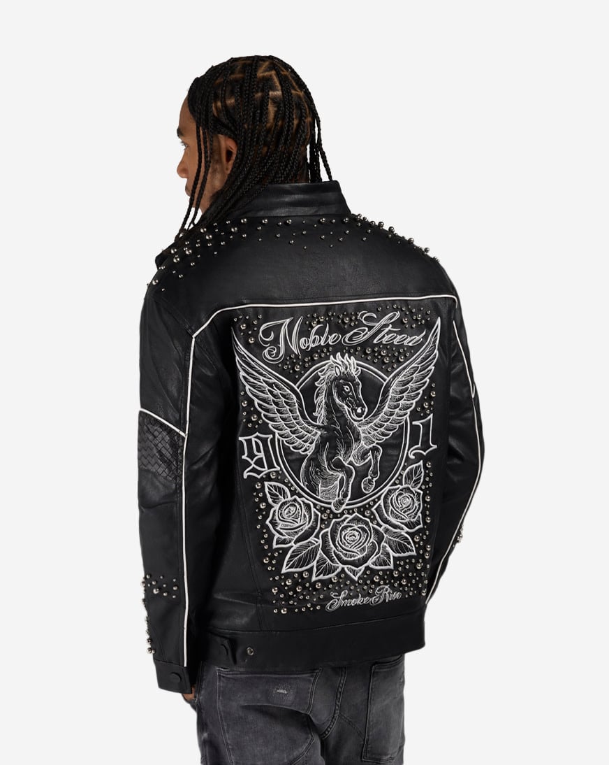 Noble Steed PU Trucker Jacket