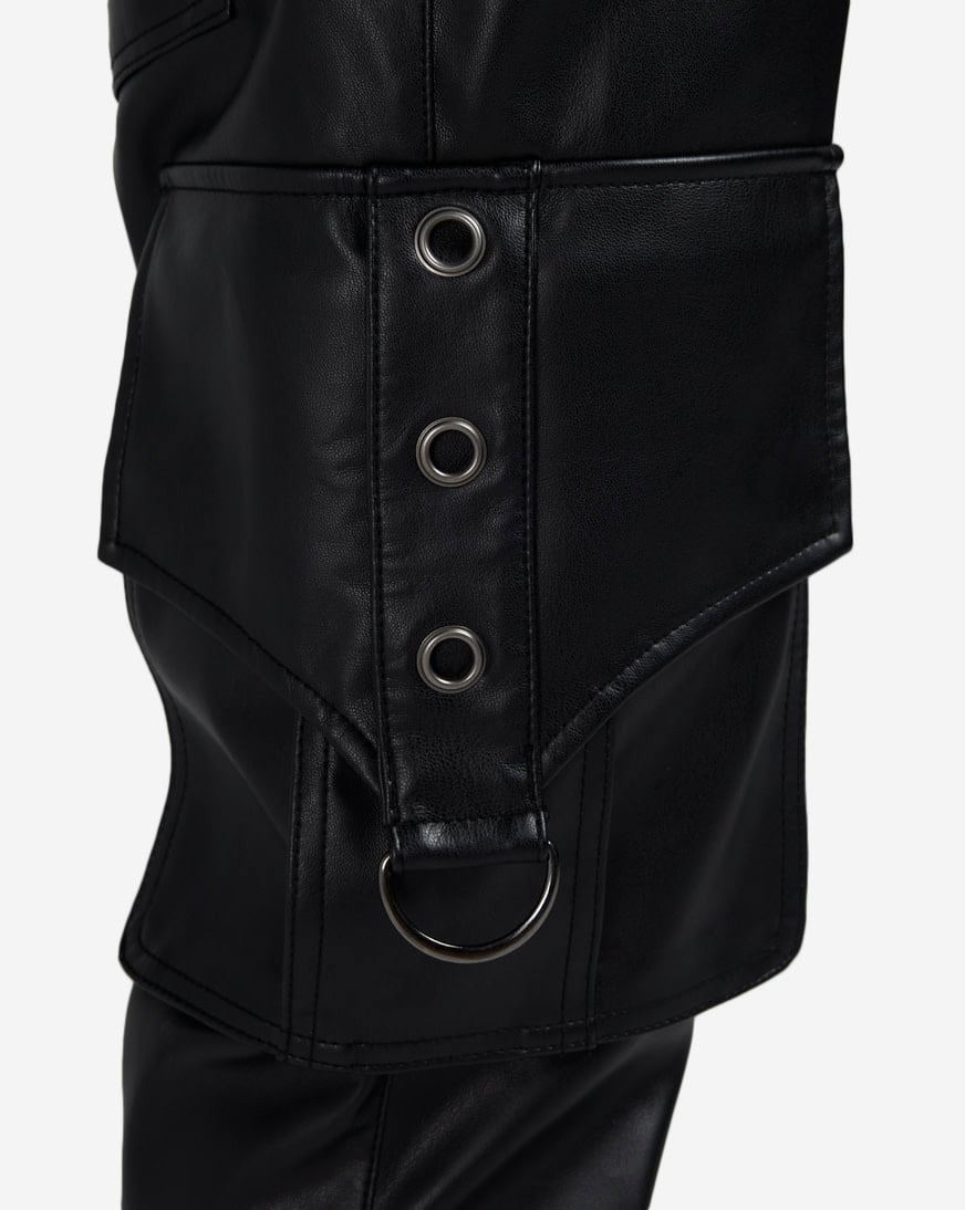 Cargo PU Pants
