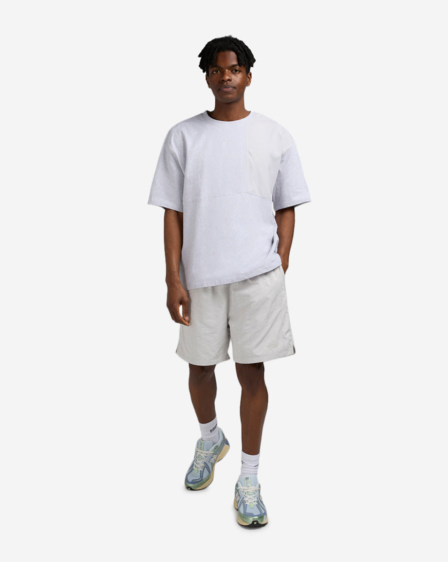 Oversized Contrast Fabric Tee