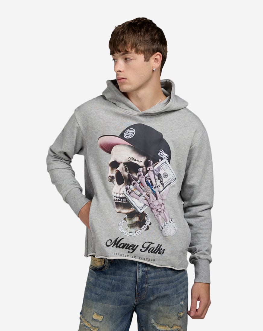Crop Money Talks Hoodie