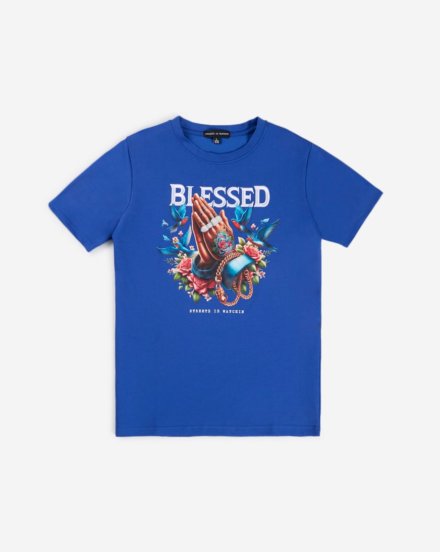 Kids' Blessed Tattoo Praying Hands Tee