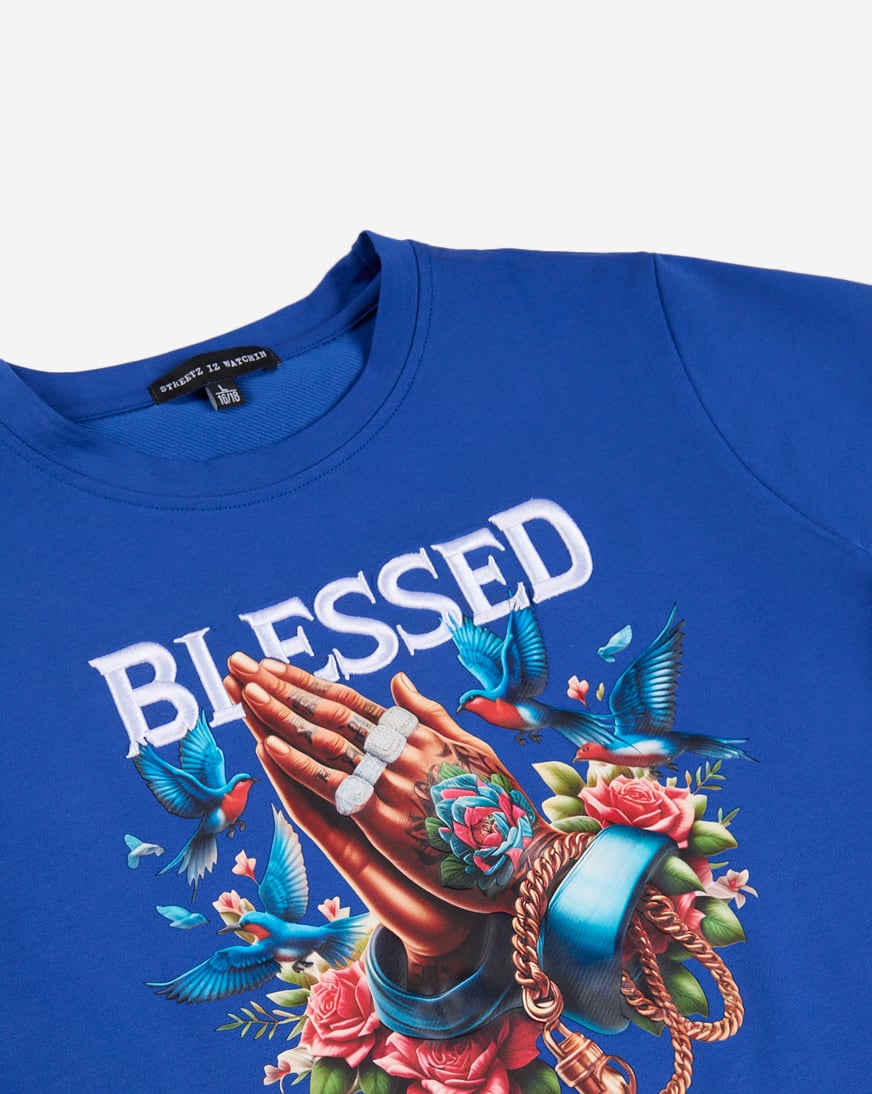 Kids' Blessed Tattoo Praying Hands Tee