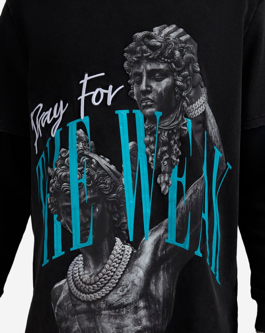 Pray For The Weak Long Sleeve 2Fer Tee