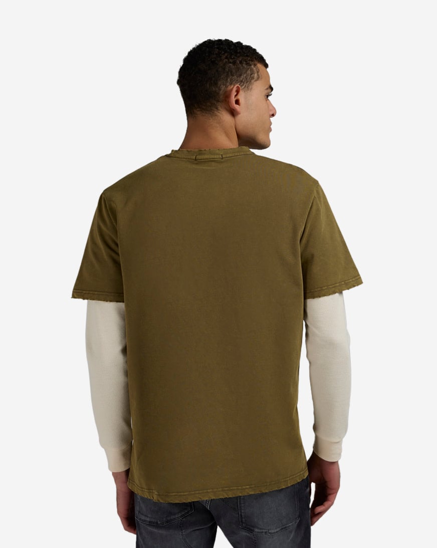 Pray For The Weak Long Sleeve 2Fer Tee