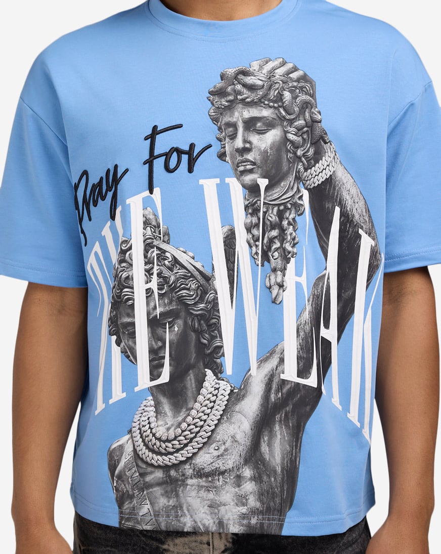 Pray For The Weak Cropped Tee
