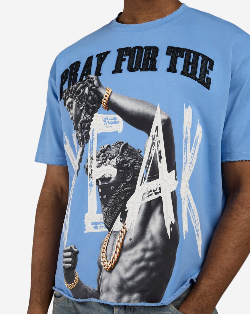 Pray For The Weak Cropped Tee