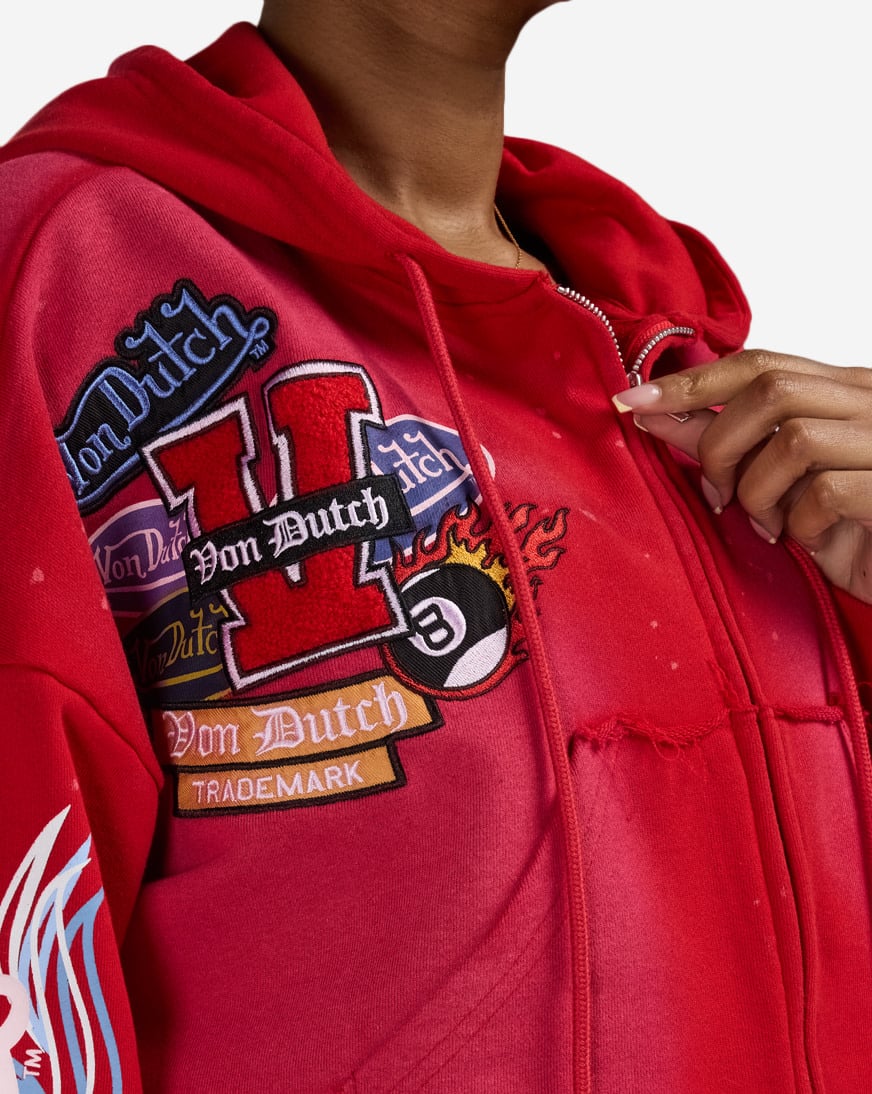 Cropped Full Zip Hoodie