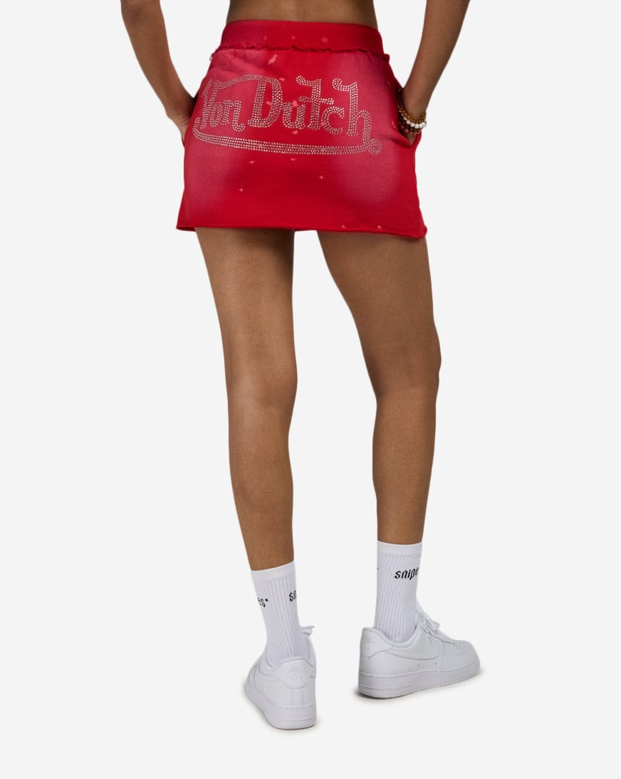 Rhinestone Mini Skirt
