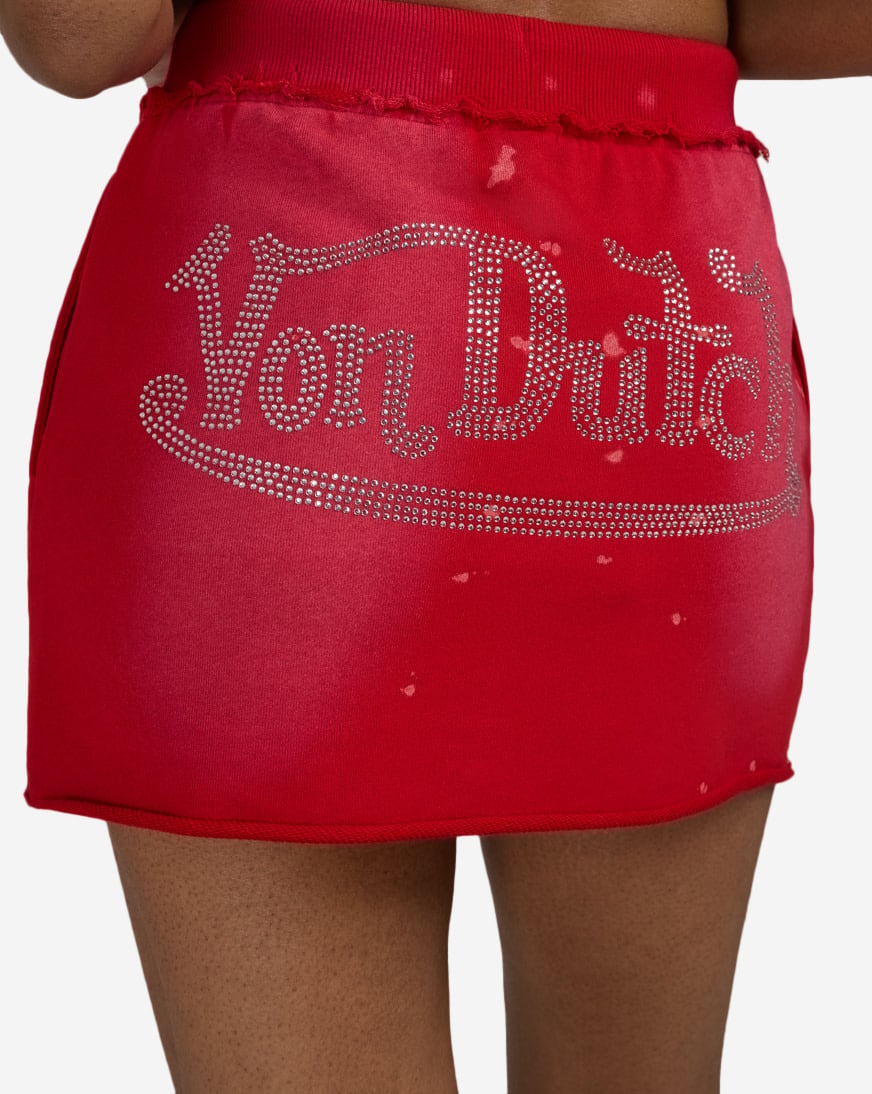 Rhinestone Mini Skirt