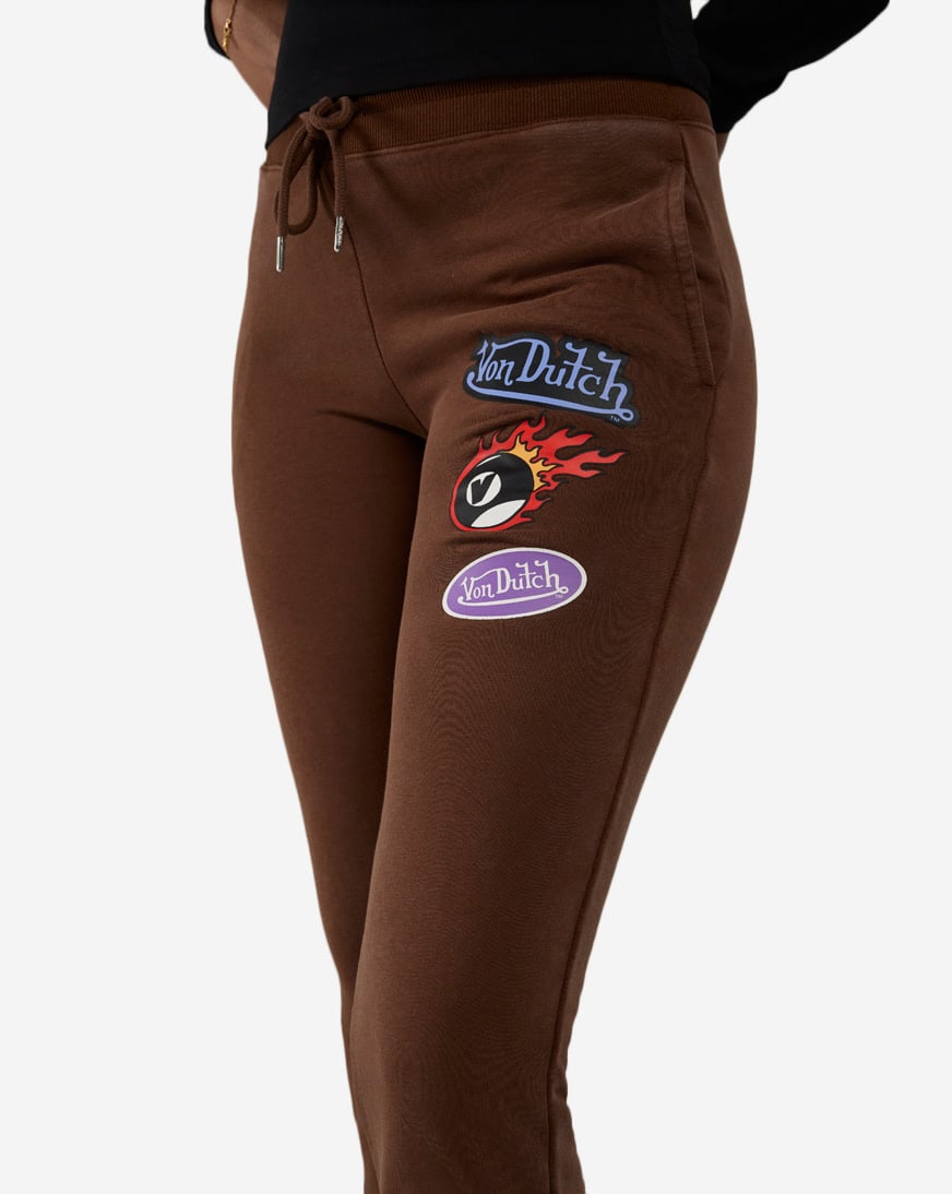 Fleece Patch Wide Leg Pants
