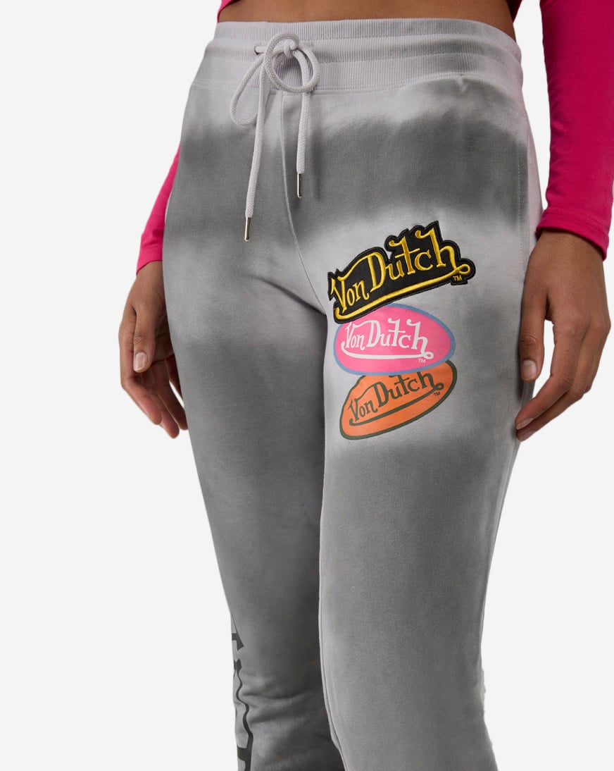 Fleece Patch Wide Leg Pants